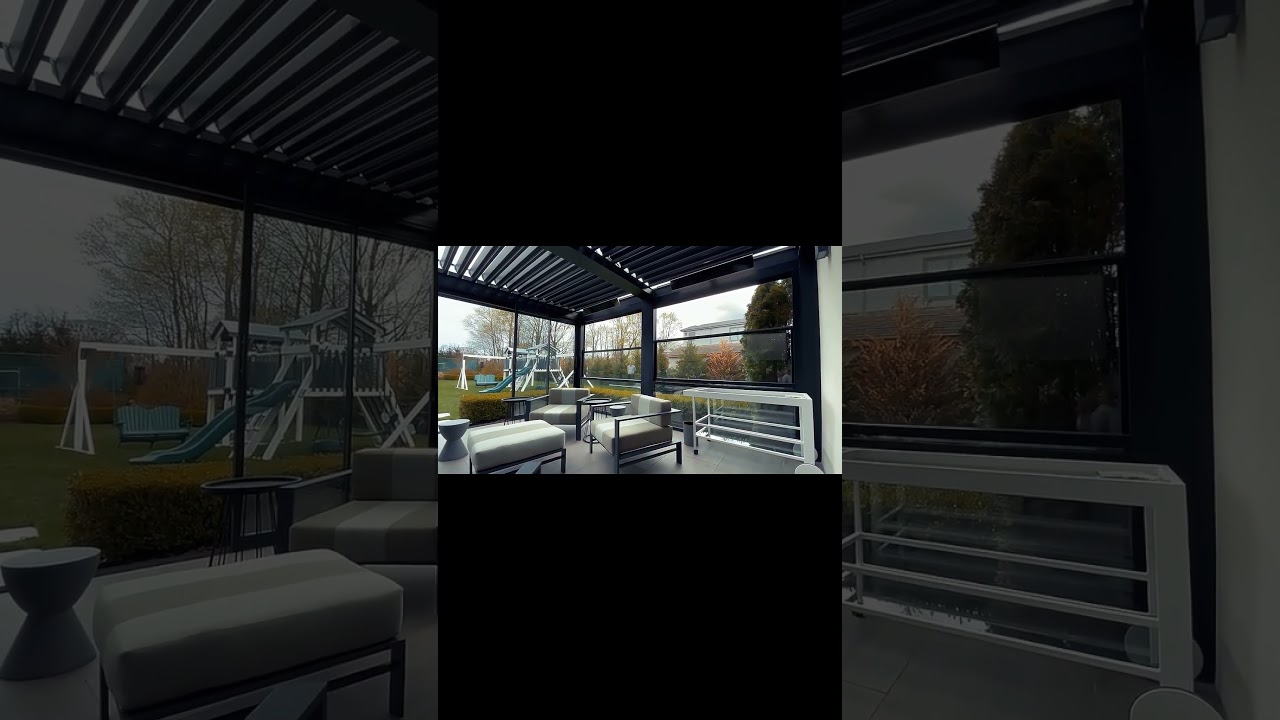 custom outdoor spaces adjustable louvered pergola