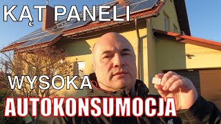 fotowoltaika - optymalny kąt nachylenia paneli dla dużej autokonsumpcji - vlog