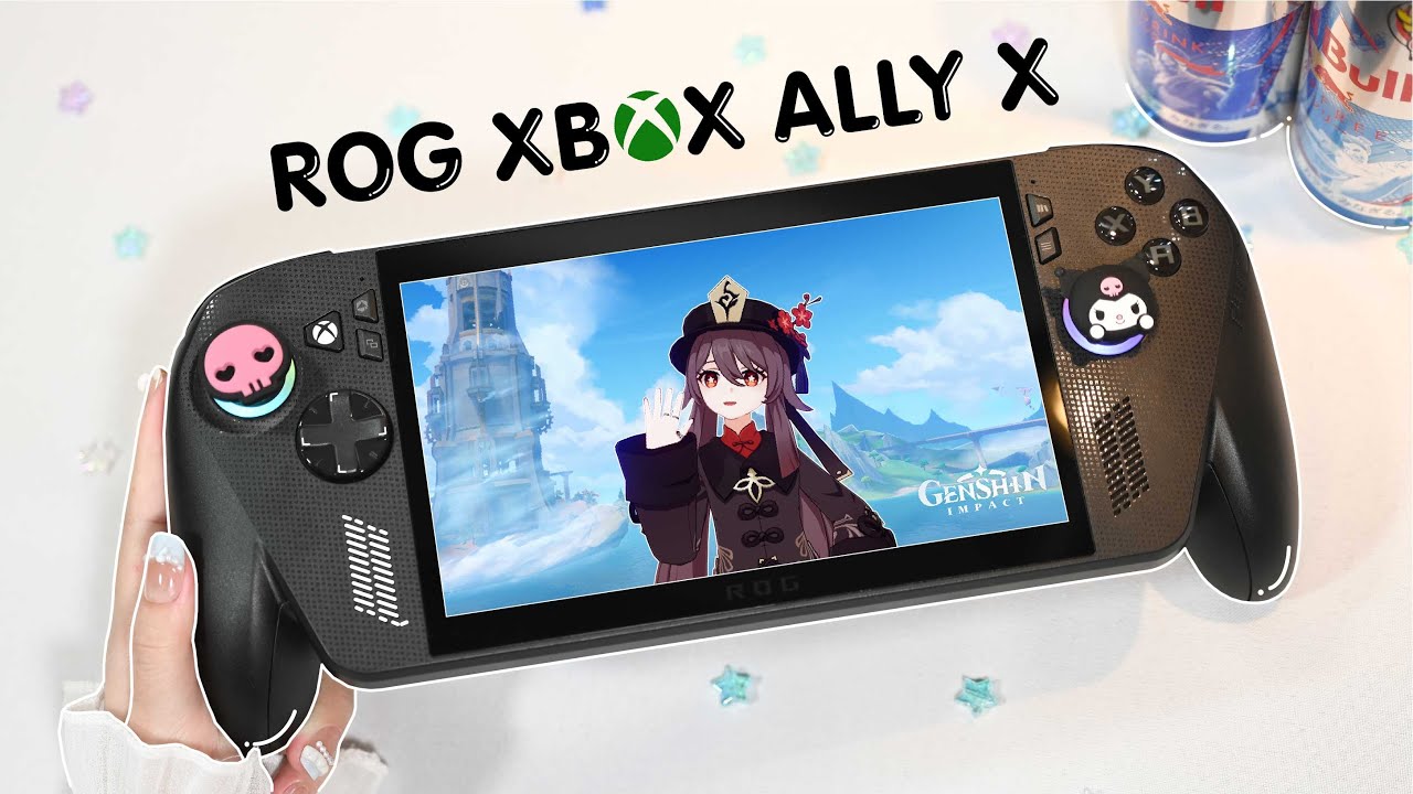 The best handled in 2025 :ROG Xbox ally X aesthetic unboxing  | Street fighter x McDonald's burger 🍔