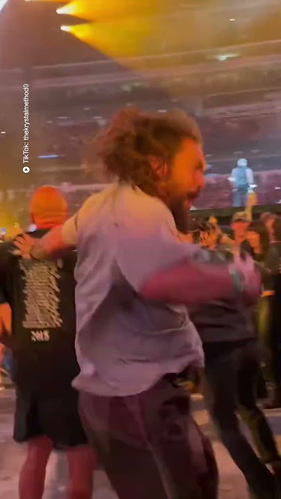 Jason Momoa spotted in Metallica moshpit