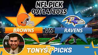 Cleveland Browns vs. Baltimore Ravens Pick 9/14/25 NFL Week 2  Pick Prediction