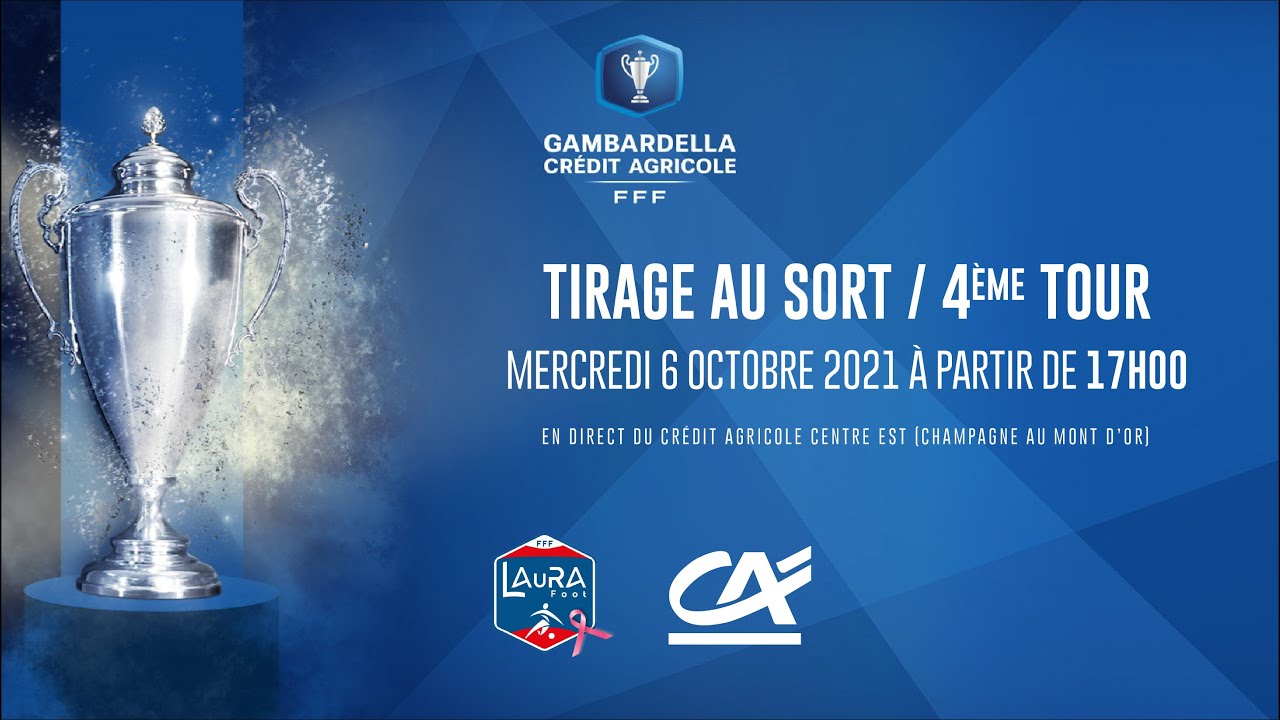 Tirage au sort du 4e tour de la Coupe Gambardella Crédit Agricole 21/22