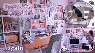 setting up my new art studio! ✨ Studio Vlog