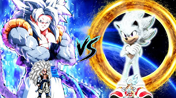 Gogeta SSJ5 V2 OP VS Sonic Chaos V4 JVL OP (all form) in Jump Force Mugen