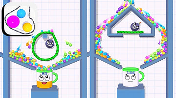 Rope And Balls ​- All Levels Gameplay Android,ios (Levels 5-12)