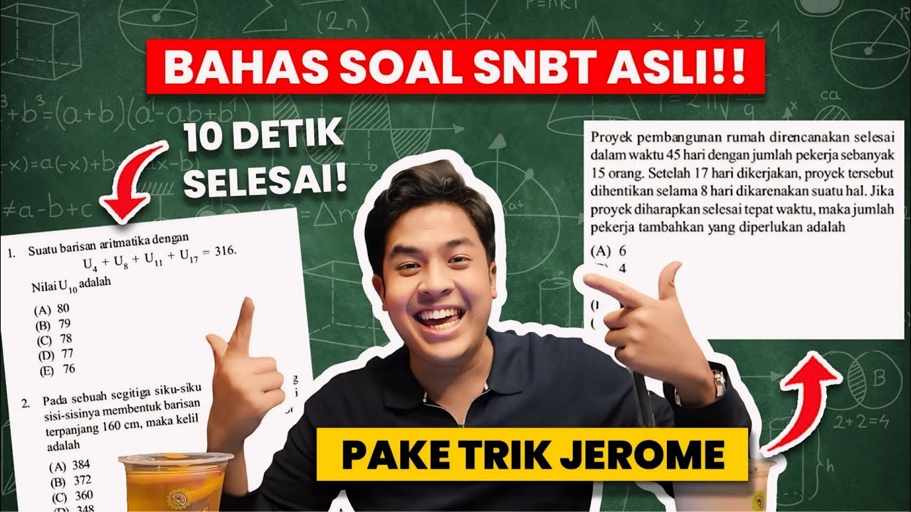 BAHAS & TRIK 15 SOAL ASLI SNBT PENGETAHUAN KUANTITATIF! | JEROME POLIN