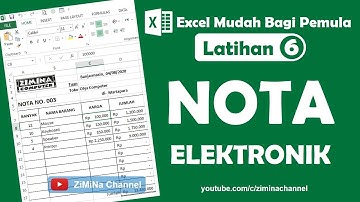Cara Mudah Belajar Membuat Nota Elektronik pada Microsoft Excel