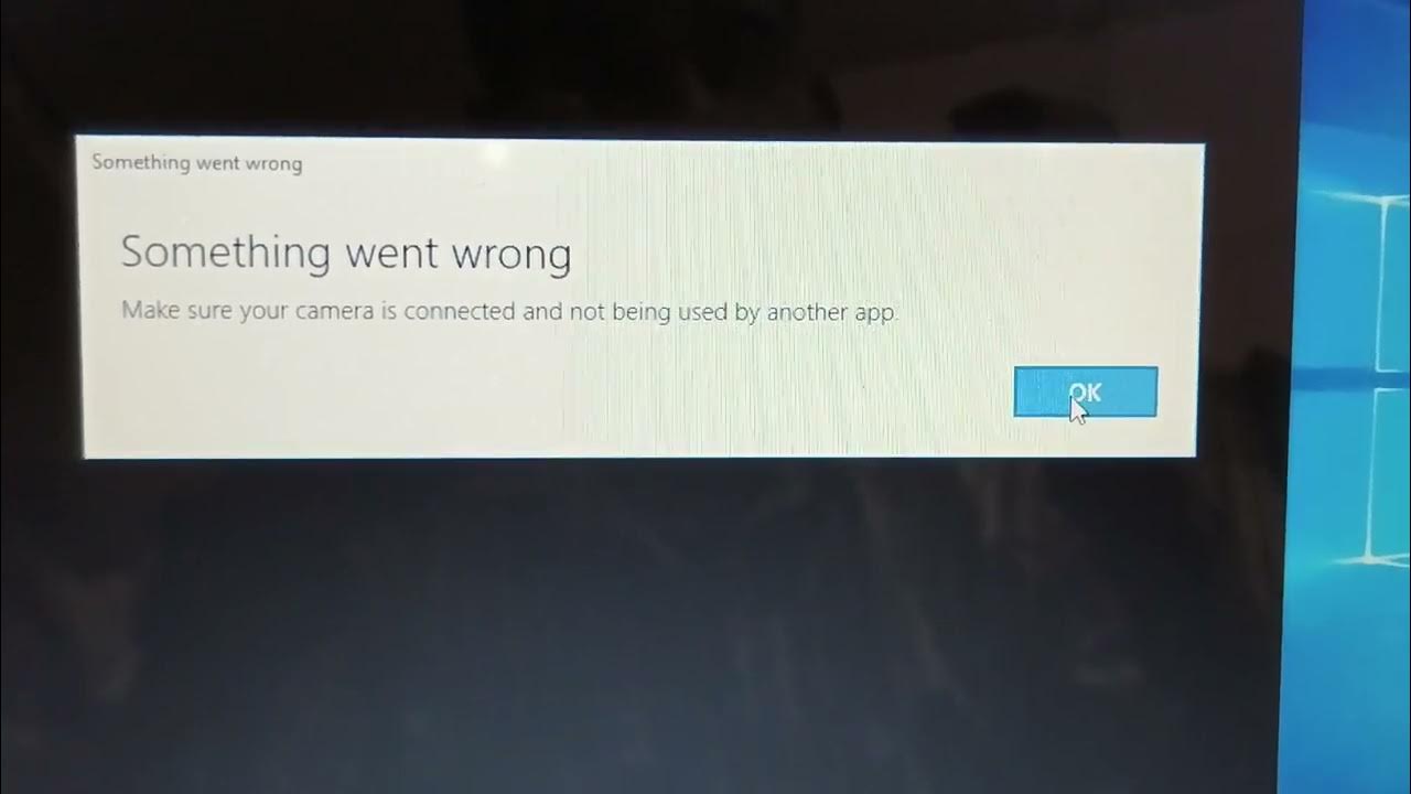 dell laptop dell laptop web camera something went wrong web not work