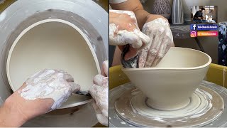 612. Throwing/Ribbing a Perfect Bowl with Hsin-Chuen Lin 林新春 碗的造型~如何使用刮板詳細示範