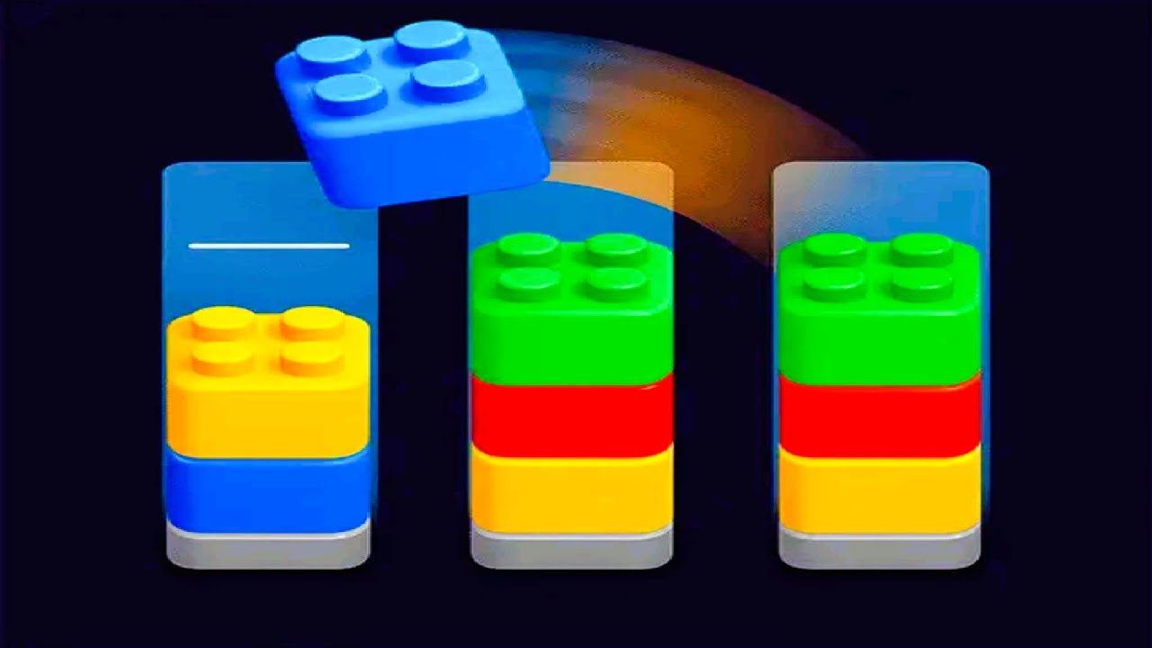 🧩 Color Brick Sort 🧩 GAMEPLAY Levels 1-20 (Android, iOS) - YouTube