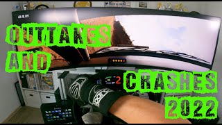 Outtakes and Crashes 2022 in Simracing Motion Simulator