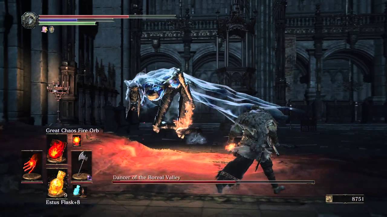 DARK SOULS 3 'Dancer of the Boreal Valley' solo Pyromancer build