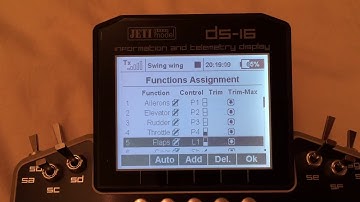 Jeti DS-16 flap setup on F-14 disabled with swing wing