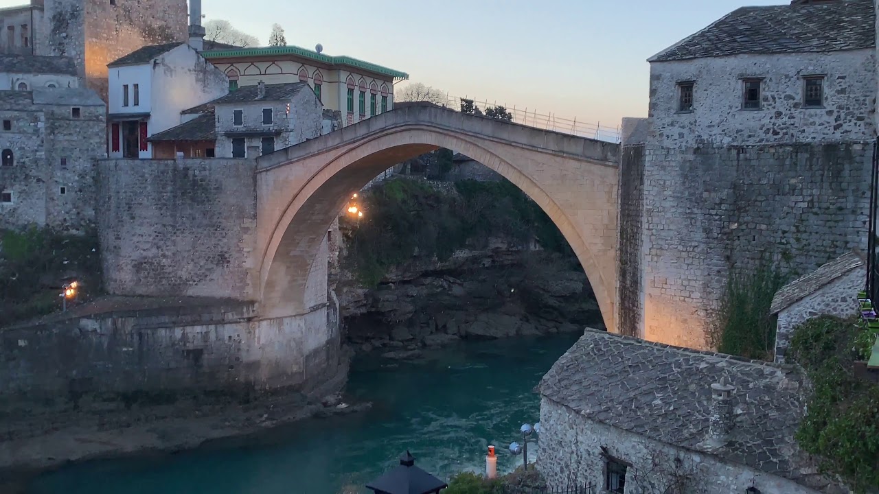 Stari Most / Old Bridge. 16th Century Ottoman. - Mostar Bosnia - ECTV