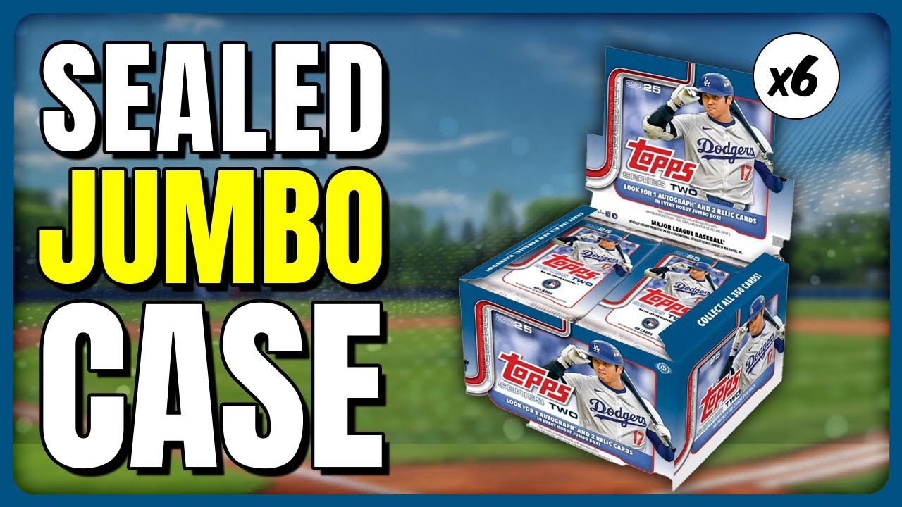 🚨SEALED JUMBO CASE RIP🚨 PATCH AUTO!! 2025 TOPPS SERIES 2 JUMBO HOBBY