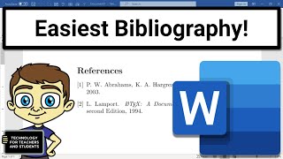 Easiest Bibliography Creator - Microsoft Word Researcher for Word 365