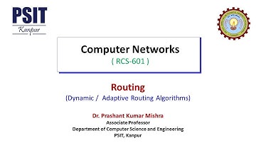 Computer Networks (RCS 601) - Dynamic / Adaptive Routing Algorithms
