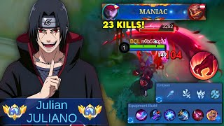 23 KILLS MANIAC! BEST TRUE DAMAGE JULIAN BUILD & EMBLEM (NEW META 2026) - MLBB