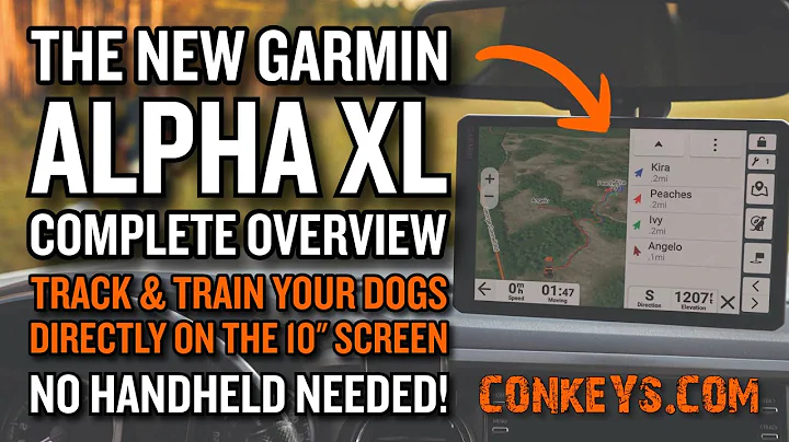 The NEW Garmin Alpha XL - 10" Screen and NO Handheld Needed to Track and Train Your Dogs