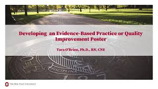 Developing an Evidence-Based Practice or Quality Improvement Poster