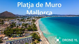 Alcudia Beach from Drone // Mallorca Aerial View