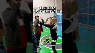 Social Groups for kids kids with Autism 💚👽 #aba #abatherapy #rbt #autismservices #lvsportsocial
