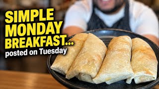 SIMPLE MONDAY BREAKFAST… posted on Tuesday