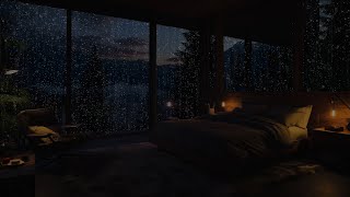 Rain Whispers Against The Window  Cradling The Forest To Sleep  Natural Sounds Promote Sleep