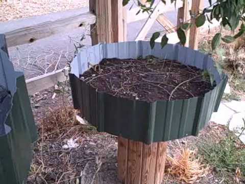 Cable Spool Waist High Raised Bed Garden At A Slc Community Garden