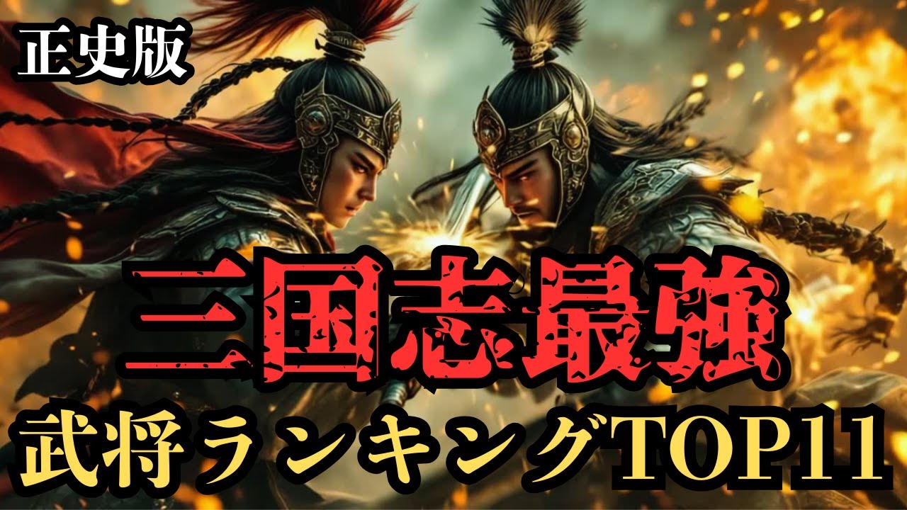 【三国志】まさに無双‼あまりにも強過ぎた三国志の最強武将TOP11【正史版】