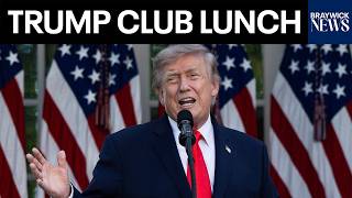 LIVE: Trump Participates In Rose Garden Club Lunch