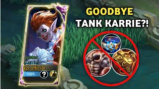 BYE TANK BUILD!! ATTACK SPEED KARRIE IS BACK TO META?!🤯 MLBB