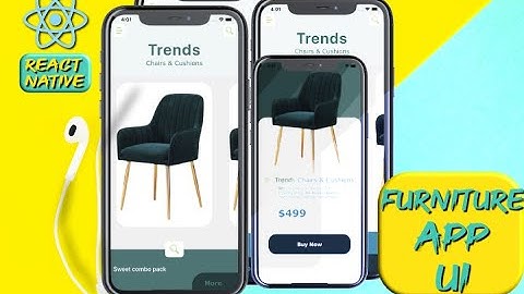 Furniture App UI - Design - React Native | Speed Code | React native tutorial