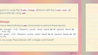 How to Swap Configuration Sections Using awk in Shell Scripts