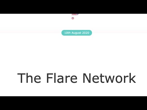 Flare Network 에 대해 설명 드려보겠습니다.