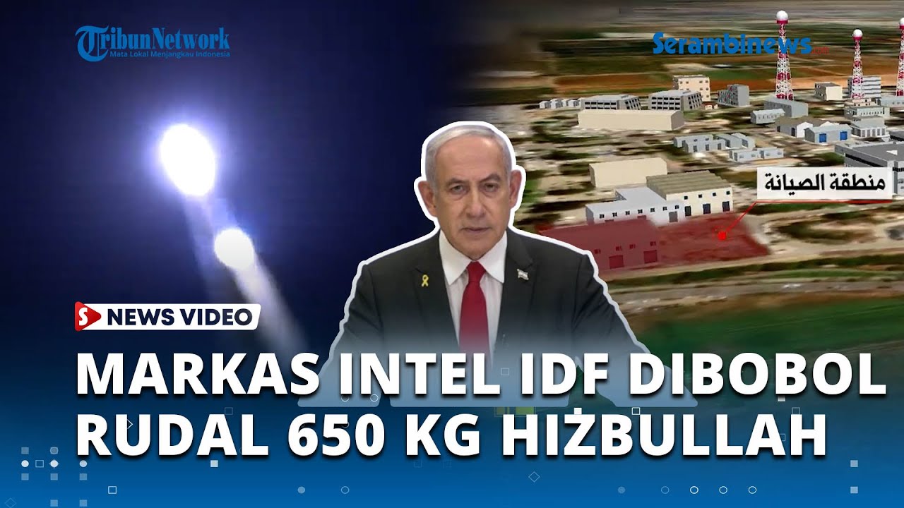 Detik-detik Markas Intelijen IDF Dibobol Rudal Berbobot 650 Kg di Kota Terbesar Israel