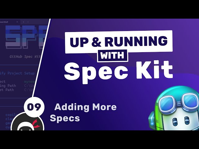 Up & Running with GitHub Spec Kit #9 - Adding More Features