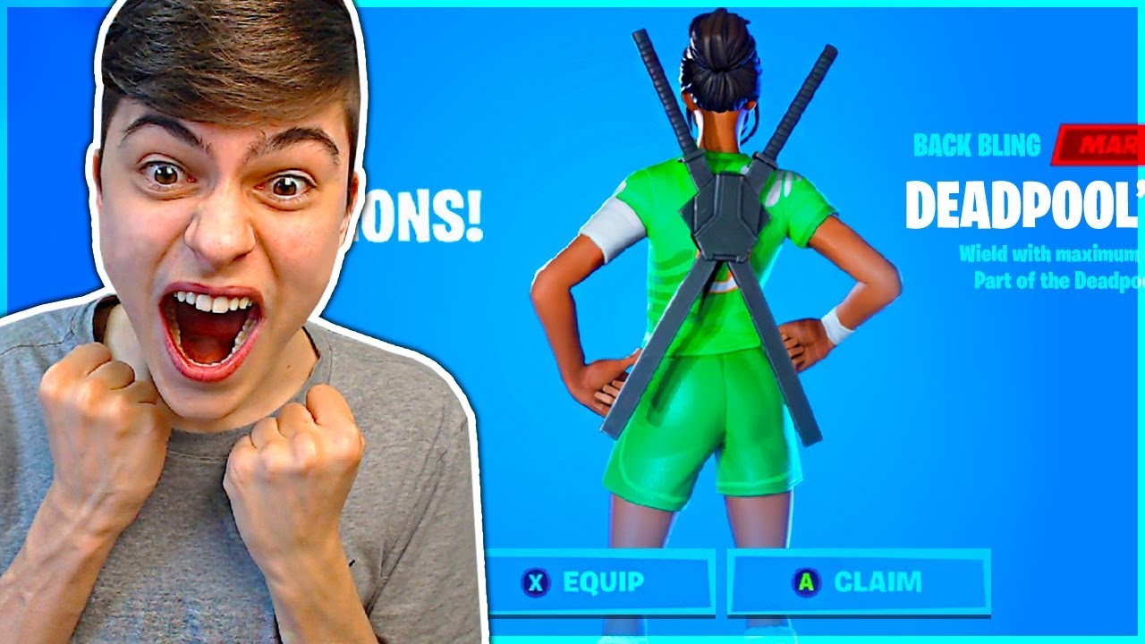 I Got DEADPOOL KATANAS Back Bling in Fortnite Battle Royale! (Deadpool