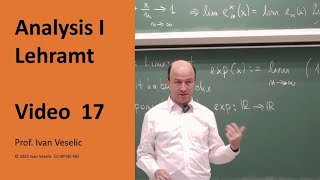 Vorlesung Analysis I fürs Lehramt (Video 17)