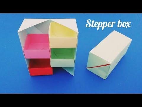 Kağıttan kutu yapımı/DIY secret stepper box paper craft /Kağıttan neler yapılır? /Origami