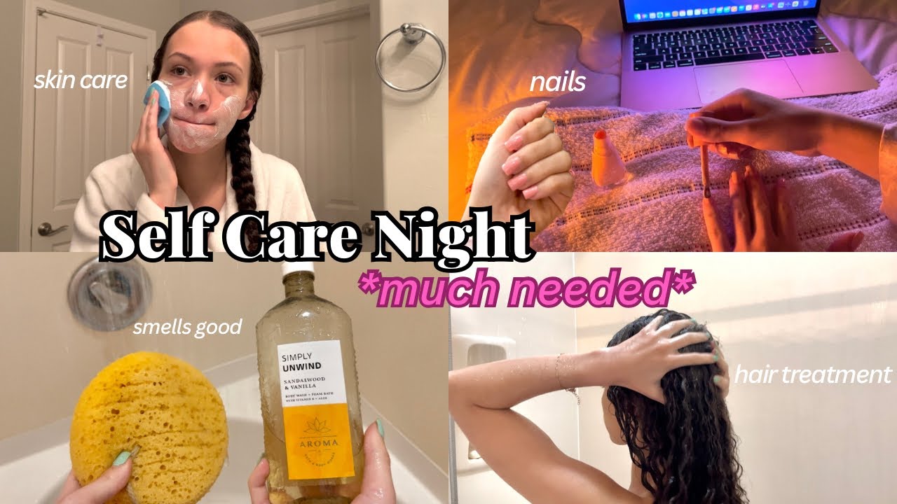 self care night routine // much needed hair treatment, face care
