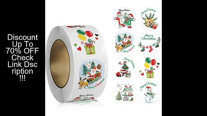 100-500pcs Merry Christmas Stickers Christmas Theme Seal Labels Stickers For DIY Gift Baking Package