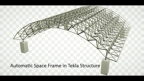 Tekla Open API - Full Detailed Automatic Space Frame