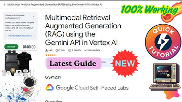 [NEW] Multimodal Retrieval Augmented Generation (RAG) using the Gemini API in Vertex AI #GSP1231