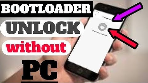 Redmi 6 unlock bootloader without pc