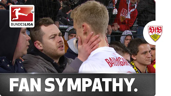 Bravo, Stuttgart Fans! Consoling Youngster Baumgartl