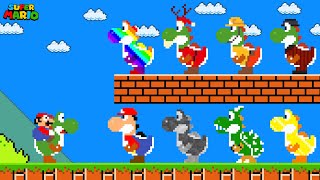 Super Mario Bros. but there are MORE Custom Yoshi