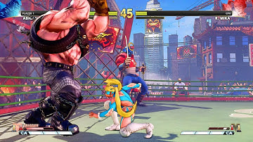 Abigail vs R. Mika | Level 8 CPU | Street Fighter V