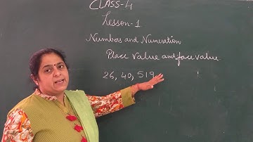 Class IV Maths Lesson 1 Numbers  and Numeration Part 1