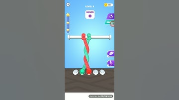 Tangle Master 3D Level 3 Answer Walkthrough Solution,, 📲#Shorts